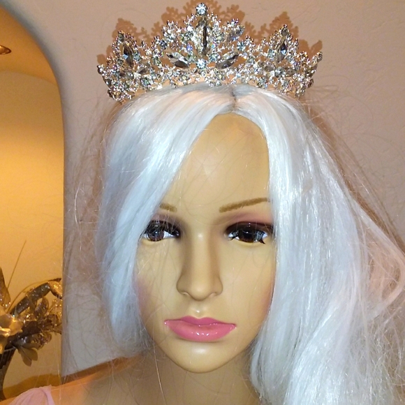 Victorian Crystal Diamante Tiara Crown